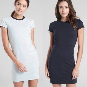 Athleta Destina Reversible Black Grey Bodycon Dress Women's Medium Tall